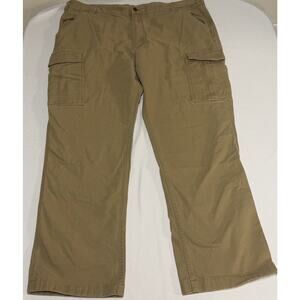 Carhartt Force Work Canvas Pants Men 42x32 Cargo Relaxed Fit Khaki Tan Rugged